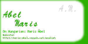 abel maris business card